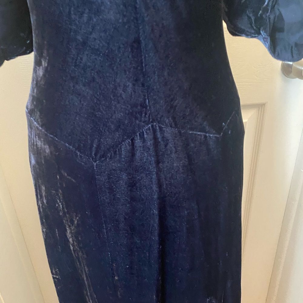 BCBG MaxAzria Runway crushed velvet maxi dress, size 0 - Picture 4 of 12